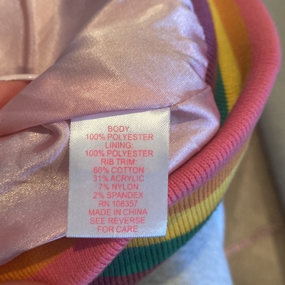 Design History Kids Fur Coat with Rainbow Zipper Size 4 - Picture 5 of 5